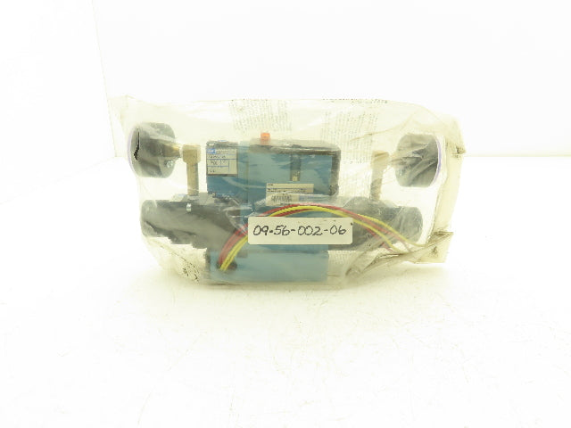 Mac 09-56-002-06 Pneumatic Air Valve /0-80psi Dual Regulator Assembly /Sub-Base