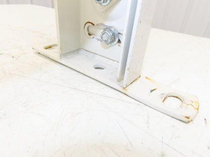 22"W Conveyor Leg Stationary Floor Support WHITE 24" to 38-1/2"H