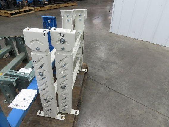 22"W Conveyor Leg Stationary Floor Support WHITE 24" to 38-1/2"H