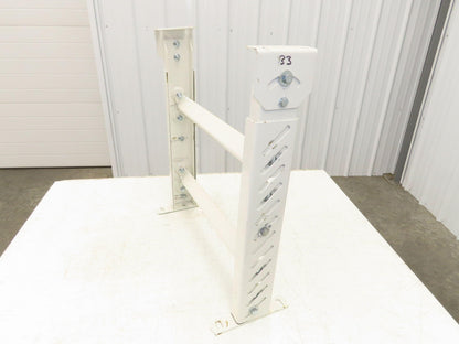 22"W Conveyor Leg Stationary Floor Support WHITE 24" to 38-1/2"H