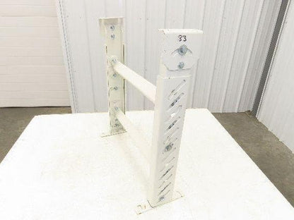 22"W Conveyor Leg Stationary Floor Support WHITE 24" to 38-1/2"H