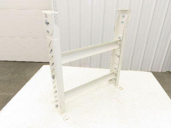 22"W Conveyor Leg Stationary Floor Support WHITE 24" to 38-1/2"H