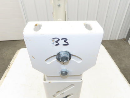 22"W Conveyor Leg Stationary Floor Support WHITE 24" to 38-1/2"H