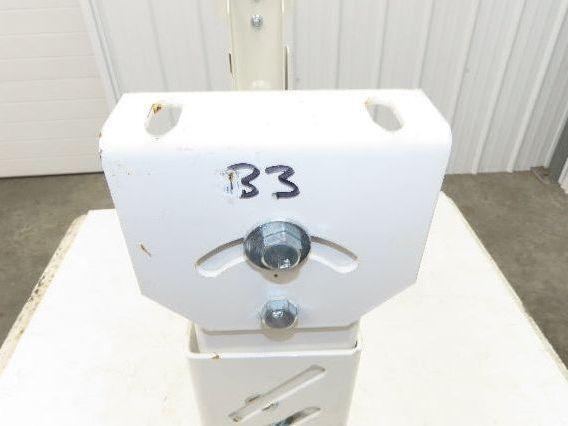 22"W Conveyor Leg Stationary Floor Support WHITE 24" to 38-1/2"H