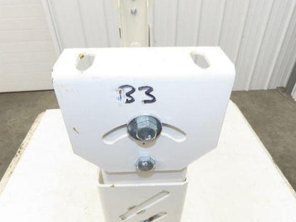 22"W Conveyor Leg Stationary Floor Support WHITE 24" to 38-1/2"H