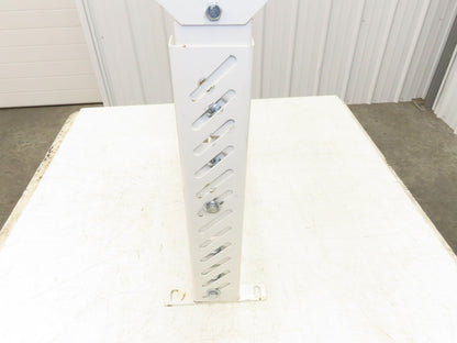22"W Conveyor Leg Stationary Floor Support WHITE 24" to 38-1/2"H