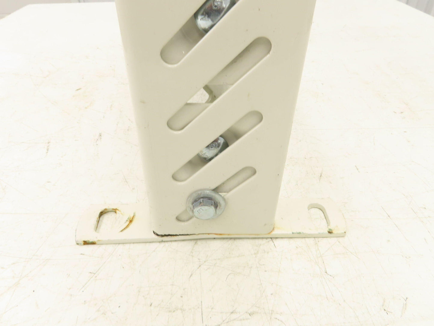 22"W Conveyor Leg Stationary Floor Support WHITE 24" to 38-1/2"H