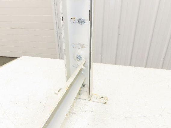 22"W Conveyor Leg Stationary Floor Support WHITE 24" to 38-1/2"H