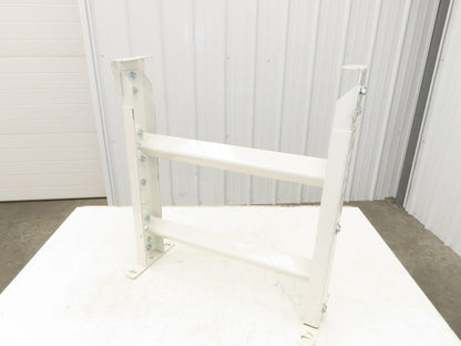 22"W Conveyor Leg Stationary Floor Support WHITE 24" to 38-1/2"H