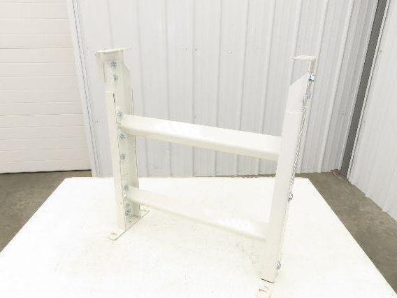 22"W Conveyor Leg Stationary Floor Support WHITE 24" to 38-1/2"H