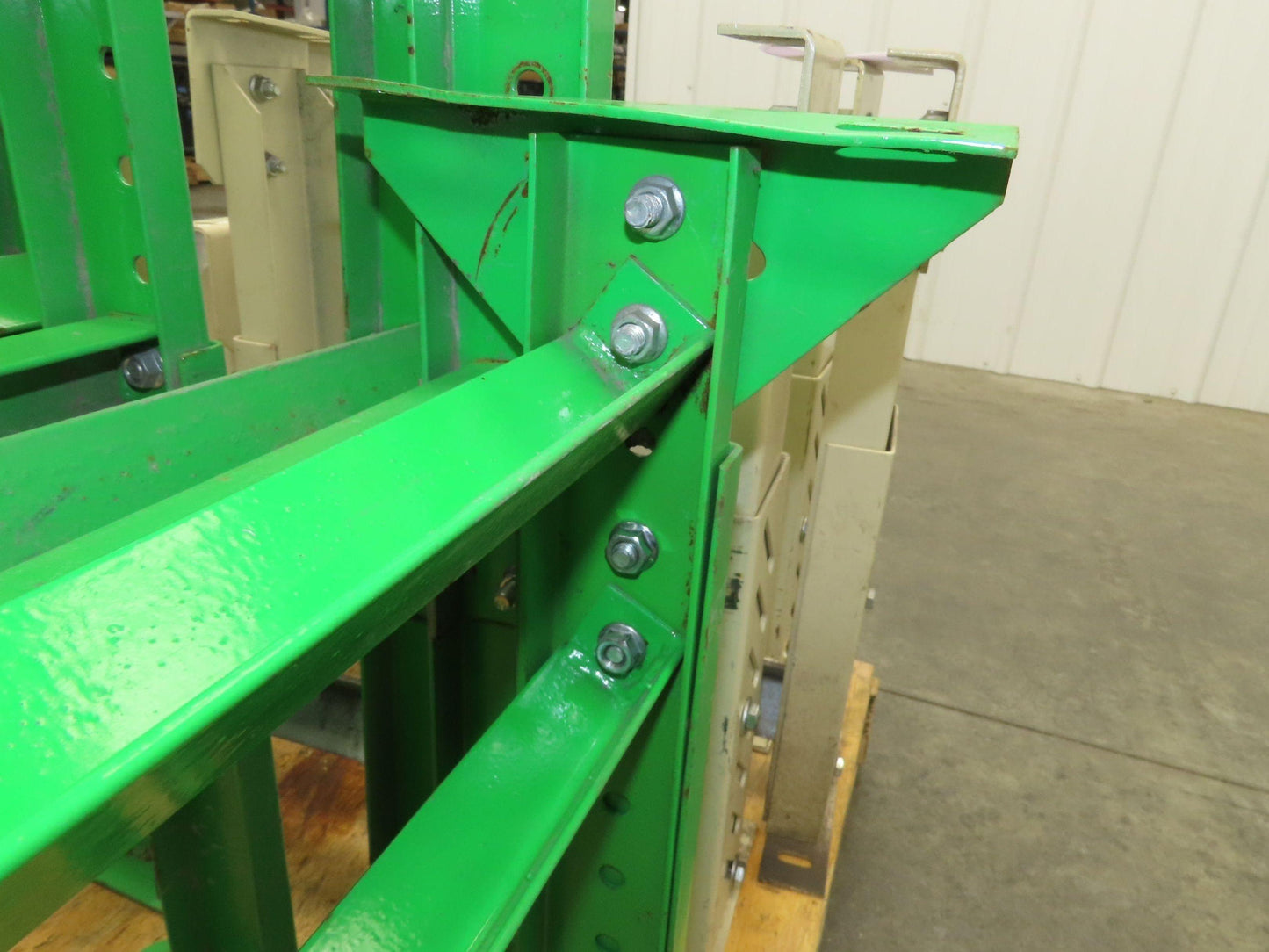 18-1/2"W Conveyor Leg Stationary Floor Support GREEN 19-1/4" to 31"H