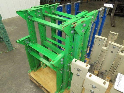 18-1/2"W Conveyor Leg Stationary Floor Support GREEN 19-1/4" to 31"H