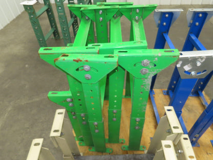 18-1/2"W Conveyor Leg Stationary Floor Support GREEN 19-1/4" to 31"H
