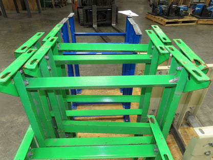 18-1/2"W Conveyor Leg Stationary Floor Support GREEN 19-1/4" to 31"H
