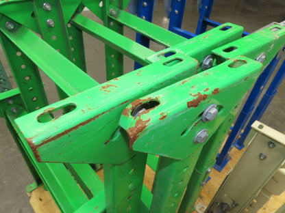 18-1/2"W Conveyor Leg Stationary Floor Support GREEN 19-1/4" to 31"H