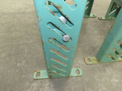 18"W Conveyor Leg Stationary Floor Support GREEN 24-1/4" to 38-1/2"H