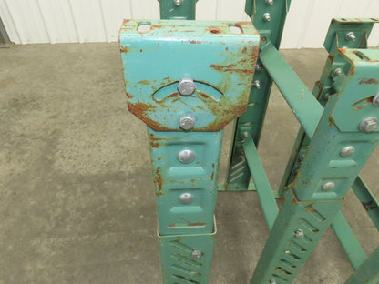 18"W Conveyor Leg Stationary Floor Support GREEN 24-1/4" to 38-1/2"H