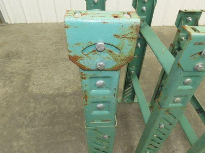 18"W Conveyor Leg Stationary Floor Support GREEN 24-1/4" to 38-1/2"H