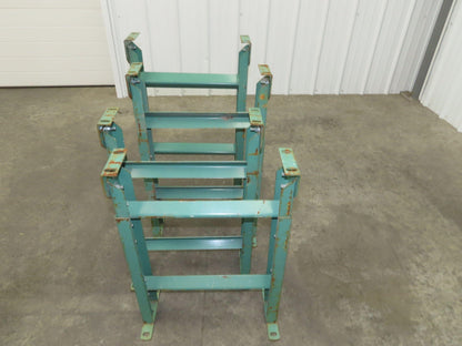 18"W Conveyor Leg Stationary Floor Support GREEN 24-1/4" to 38-1/2"H