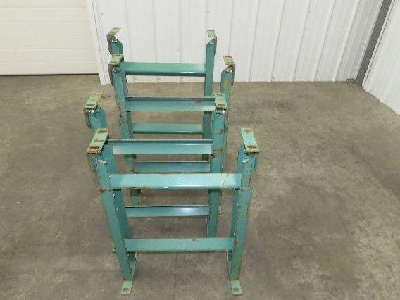 18"W Conveyor Leg Stationary Floor Support GREEN 24-1/4" to 38-1/2"H