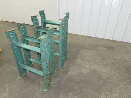 18"W Conveyor Leg Stationary Floor Support GREEN 24-1/4" to 38-1/2"H
