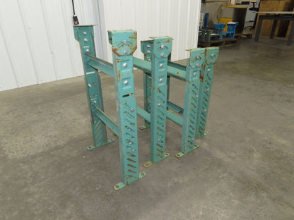 18"W Conveyor Leg Stationary Floor Support GREEN 24-1/4" to 38-1/2"H