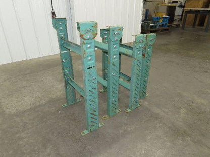18"W Conveyor Leg Stationary Floor Support GREEN 24-1/4" to 38-1/2"H