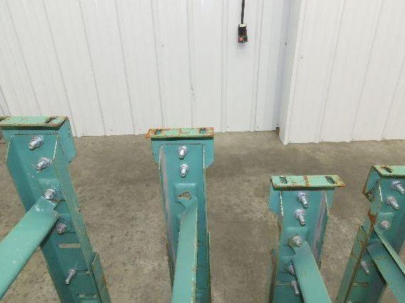 18"W Conveyor Leg Stationary Floor Support GREEN 24-1/4" to 38-1/2"H