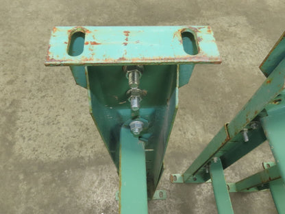 18"W Conveyor Leg Stationary Floor Support GREEN 24-1/4" to 38-1/2"H
