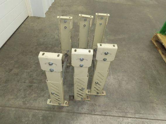18-1/2"W Conveyor Leg Stationary Floor Support TAN 20-1/2" to 28"H