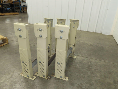 18-1/2"W Conveyor Leg Stationary Floor Support TAN 20-1/2" to 28"H