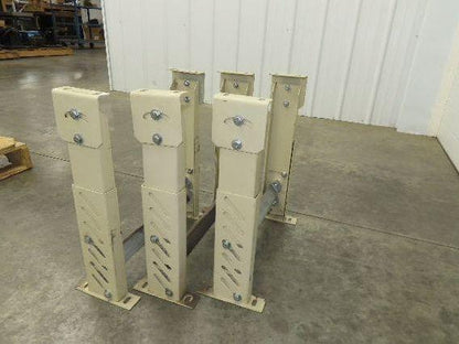 18-1/2"W Conveyor Leg Stationary Floor Support TAN 20-1/2" to 28"H