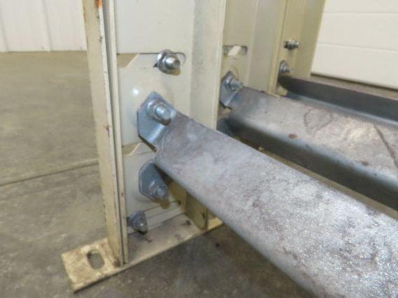 18-1/2"W Conveyor Leg Stationary Floor Support TAN 20-1/2" to 28"H