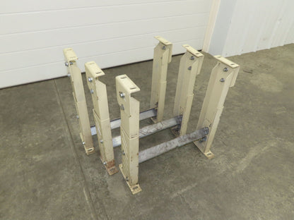 18-1/2"W Conveyor Leg Stationary Floor Support TAN 20-1/2" to 28"H