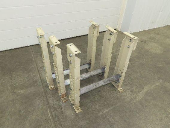 18-1/2"W Conveyor Leg Stationary Floor Support TAN 20-1/2" to 28"H