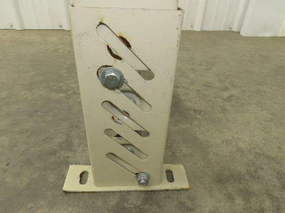 19"W Conveyor Leg Stationary Floor Support TAN 14-1/2" to 19"H