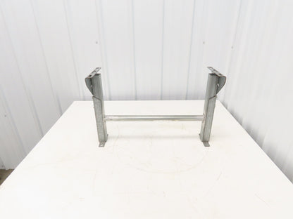 Automotion 24-1/2"W Conveyor Leg Stationary Floor Support 16" to 24"H Galvanized