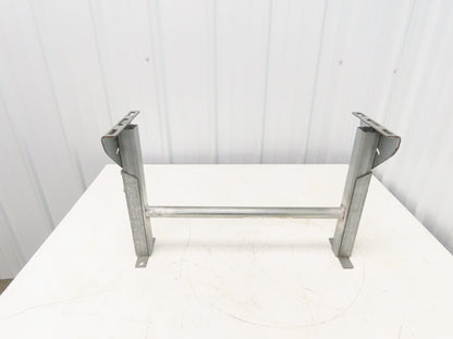 Automotion 24-1/2"W Conveyor Leg Stationary Floor Support 16" to 24"H Galvanized