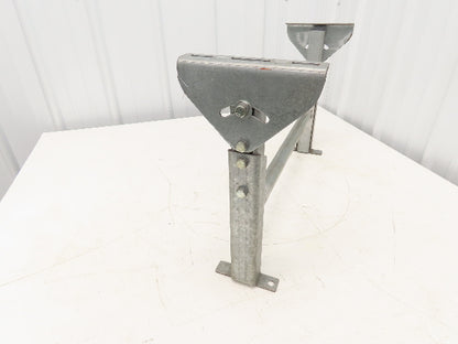 Automotion 24-1/2"W Conveyor Leg Stationary Floor Support 16" to 24"H Galvanized