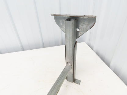 Automotion 24-1/2"W Conveyor Leg Stationary Floor Support 16" to 24"H Galvanized