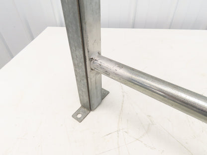 Automotion 24-1/2"W Conveyor Leg Stationary Floor Support 16" to 24"H Galvanized