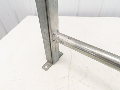 Automotion 24-1/2"W Conveyor Leg Stationary Floor Support 16" to 24"H Galvanized