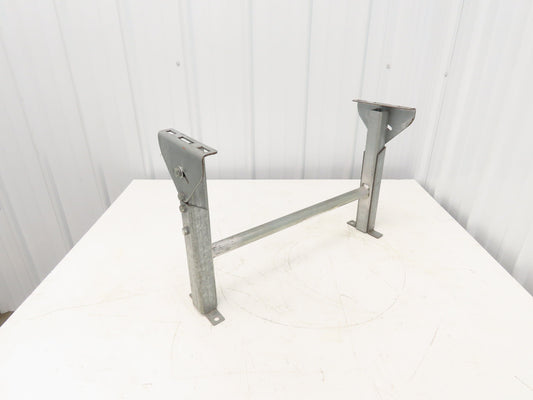 Automotion 24-1/2"W Conveyor Leg Stationary Floor Support 16" to 24"H Galvanized