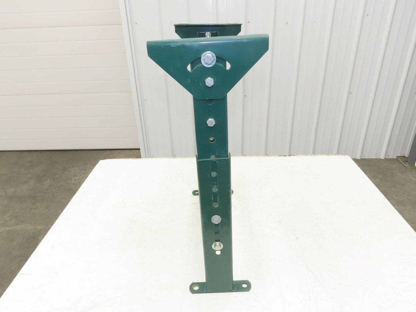18"W Conveyor Leg Stationary Floor Support GREEN 19-5/8" to 29-5/8"H