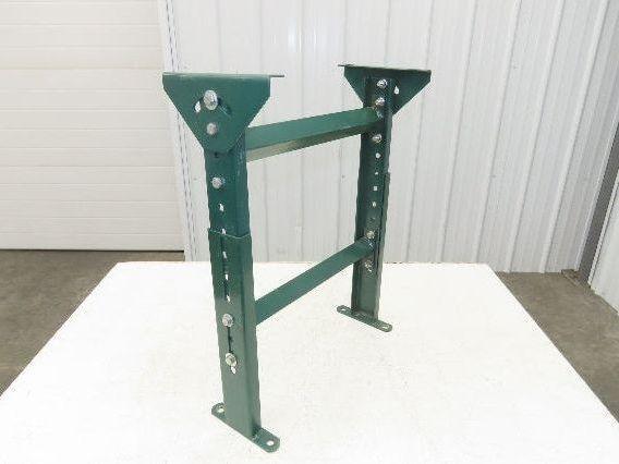 18"W Conveyor Leg Stationary Floor Support GREEN 19-5/8" to 29-5/8"H