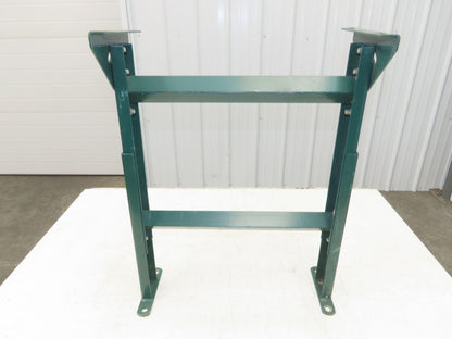 18"W Conveyor Leg Stationary Floor Support GREEN 19-5/8" to 29-5/8"H