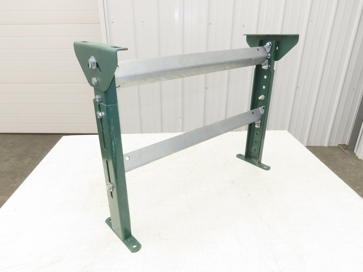 25"W Conveyor Leg Stationary Floor Support GREEN 19" to 31"H