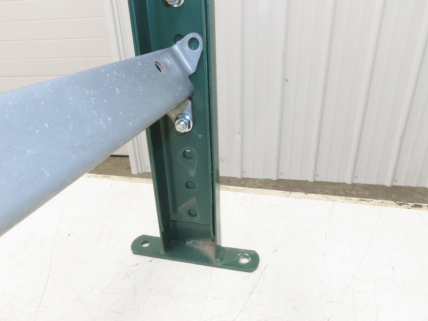 25"W Conveyor Leg Stationary Floor Support GREEN 19" to 31"H