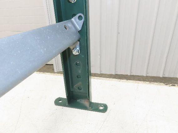 25"W Conveyor Leg Stationary Floor Support GREEN 19" to 31"H