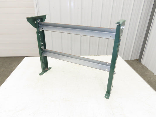 25"W Conveyor Leg Stationary Floor Support GREEN 19" to 31"H